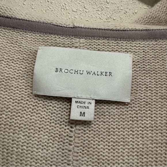 Brochu Walker Ali Hooded Cardigan Sweater Cashmere - Picture 3 of 11